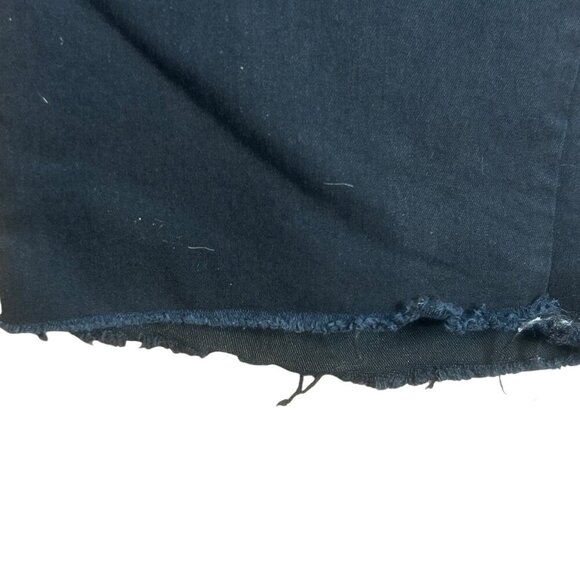 Hue Black Raw Edge Stretch Cotton Bermuda Shorts Size XS - Picture 3 of 9